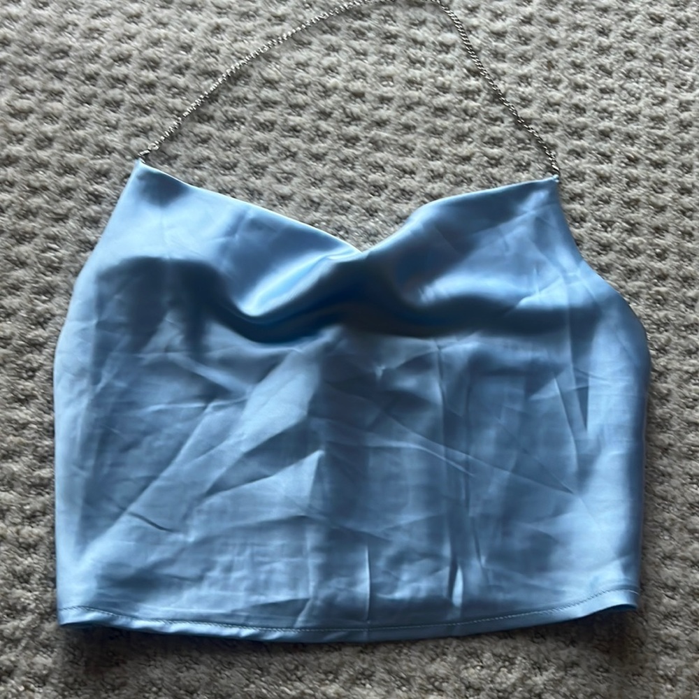 Blue fashion top